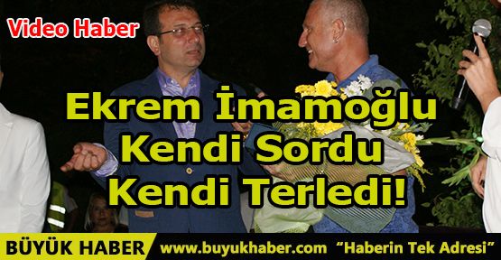 Ekrem İmamoğlu Kendi Sordu Kendi Terledi!