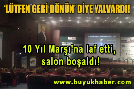 10 Yıl Marşı'na laf etti, salon boşaldı!