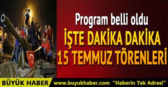 15 Temmuz darbe girişiminin yıldönümü programı belli oldu