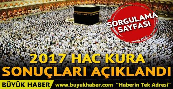 2017 hac kura çekimi sonuçları sorgulama ekranı 