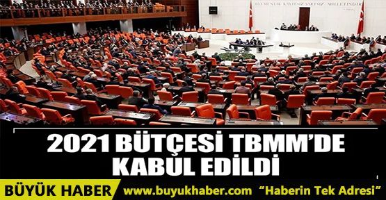 2021 yılı bütçesi TBMM Genel Kurulu'nda kabul edildi