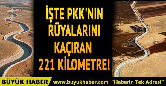 221 kilometrelik 'bereket kanalı'nda sona gelindi