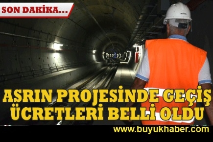 29 Ekim'de açılacak Marmaray'da bilet fiyatları belli oldu