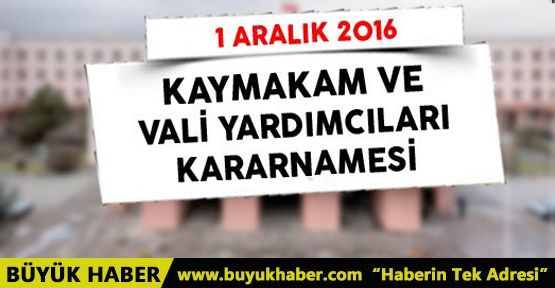 396 ilçe kaymakamı ile 106 vali yardımcısının görev yeri değiştirildi
