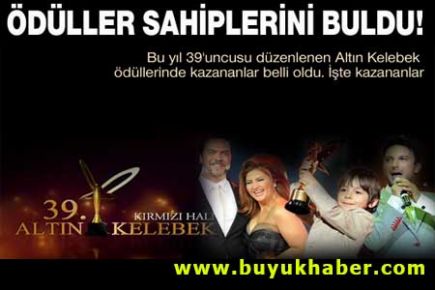 39. Altın Kelebek'in kazananları