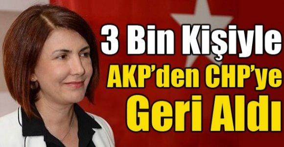 3 bin kişiyle AKP'den CHP'ye geri aldı