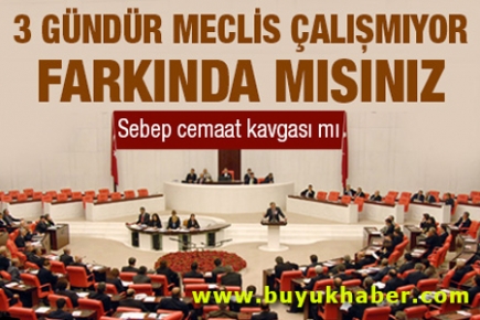 3 gündür Meclis çalışmıyor farkında mısınız