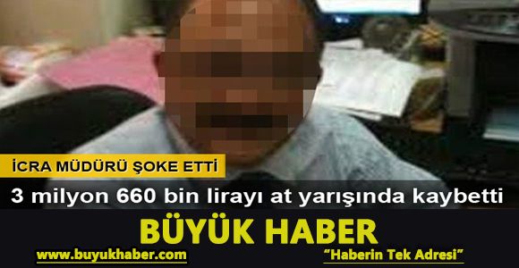 3 milyon 660 bin lirayı at yarışında kaybetti