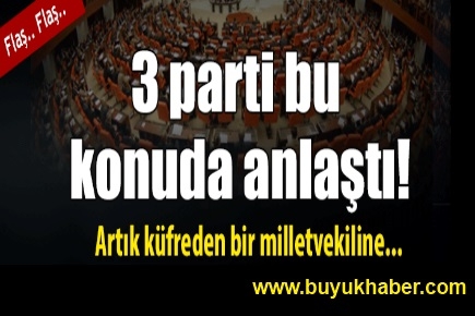 3 parti bu konuda anlaştı
