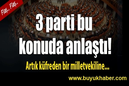 3 parti bu konuda anlaştı