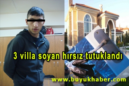 3 villa soyan hırsız tutuklandı