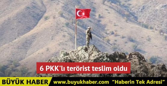 6 PKK'lı terörist teslim oldu