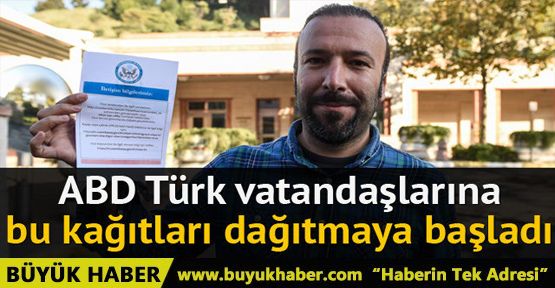 ABD Başkonsolosluğu'na vize için gidenlere bu kağıt veriliyor