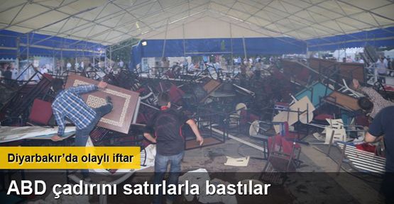 ABD çadırını satırlarla bastılar