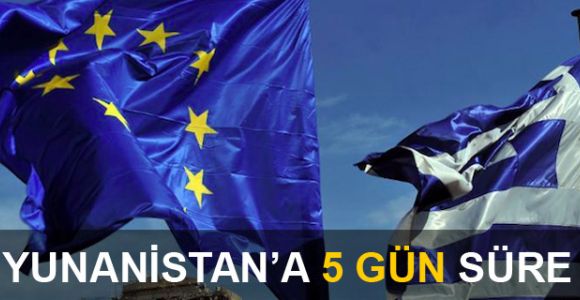 AB'den Yunanistan'a 5 gün süre