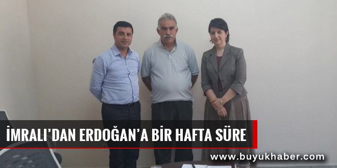 Abdullah Öcalan, Erdoğan’a bir hafta süre verdi