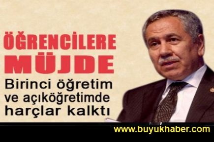 Açık öğretim harçları kalktı