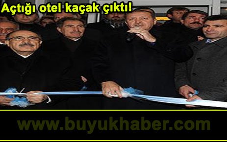 Açtığı otel kaçak çıktı!