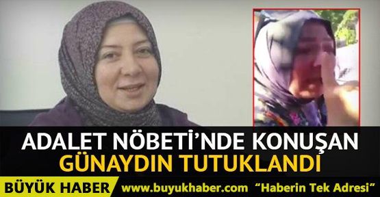 Adalet Nöbeti'nde konuşan kadın tutuklandı