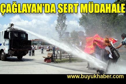 Adliye önünde sert müdahale