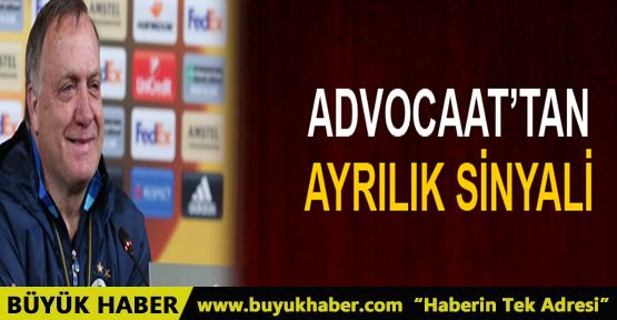 Advocaat'tan ayrılık sinyali