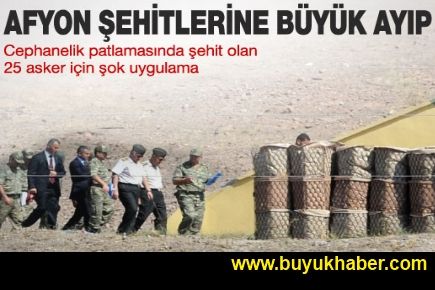 Afyon şehitlerine büyük ayıp!