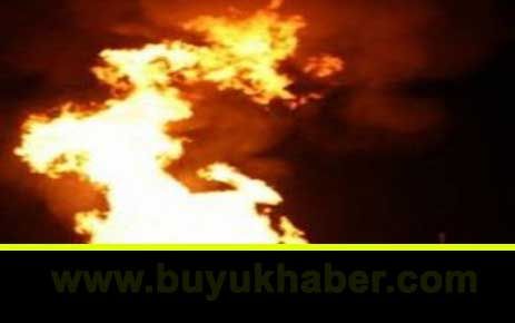 Ağrı'da doğalgaz boru hattında patlama