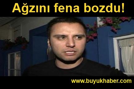 Ağzını fena bozdu!