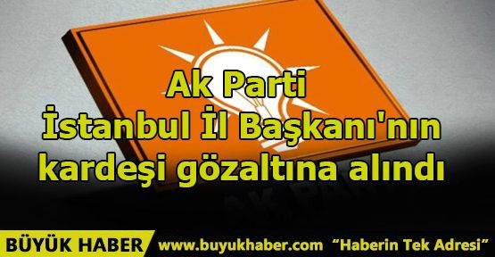 Ak Parti İstanbul İl Başkanı'nın kardeşi gözaltına alındı
