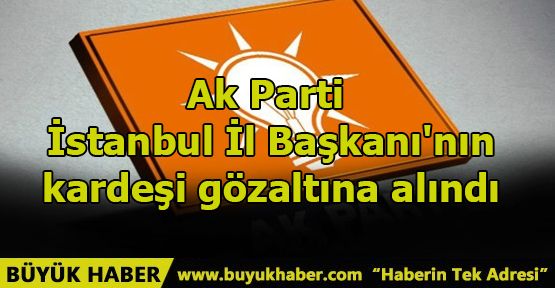 Ak Parti İstanbul İl Başkanı'nın kardeşi gözaltına alındı