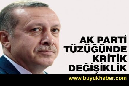 AK Parti tüzüğünde kritik değişiklik