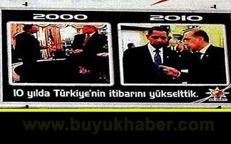 AK Parti'nin seçim afişi tepki çekti.