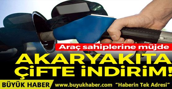 Akaryakıta bir indirim geldi