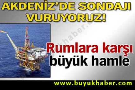 Akdeniz'de sondajı vuruyoruz