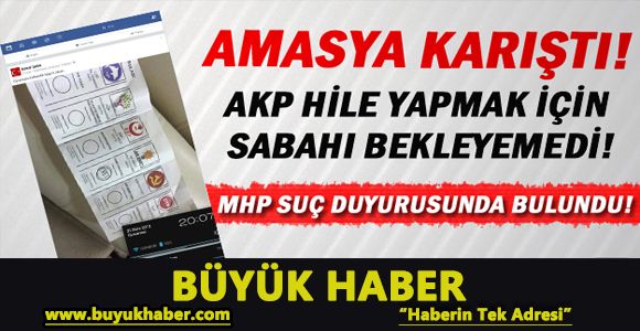 AKP Oy Çalmak İçin Sabahı Bekleyemedi!