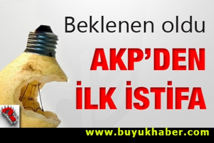 AKP'den ilk istifa