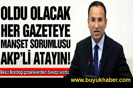 AKP’li Bozdağ’dan medyaya tepki