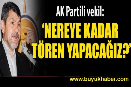 AKP'li vekil: Bu kadar tören, nereye kadar