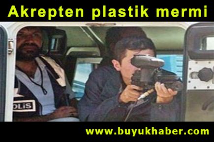 Akrepten plastik mermi