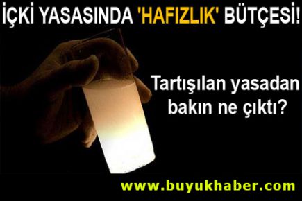Alkol paketinde 'hafız' bütçesi