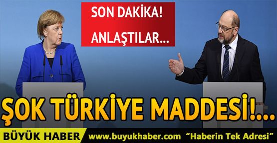 Almanya'da koalisyon görüşmesinde kritik 'Türkiye maddesi'