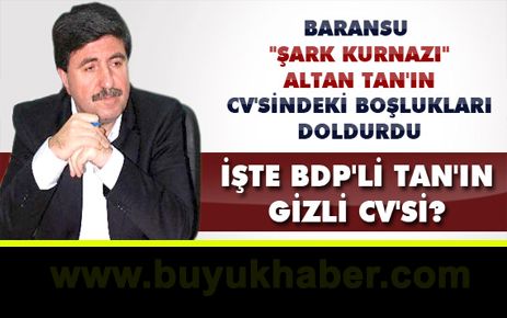 Altan Tan'ın Sakladığı Gizli CV'si?