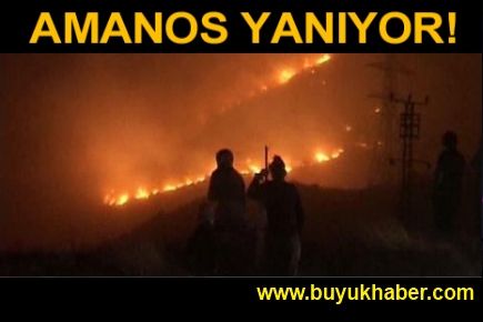Amanos Dağları alev alev!
