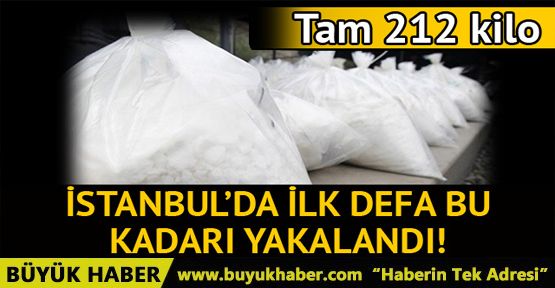 Ambarlı limanında 212 kilo kokain ele geçirildi