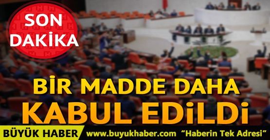 Anayasa değişikliği teklifinin ilk 4 maddesi kabul edildi