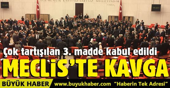 Anayasa değişikliğinde 3. madde kabul edildi