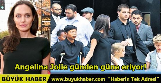 Angelina Jolie günden güne eriyor!