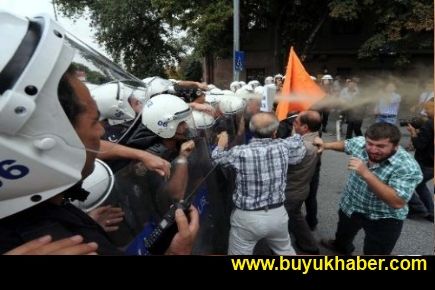 Ankara'da savaş karşıtı gösteriye müdahale
