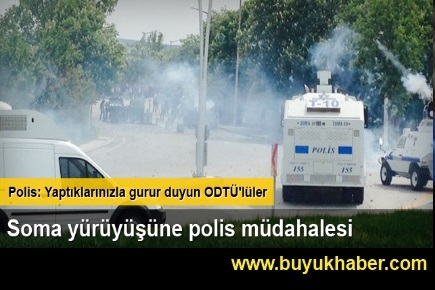 Ankara'da Soma yürüyüşüne polis müdahalesi