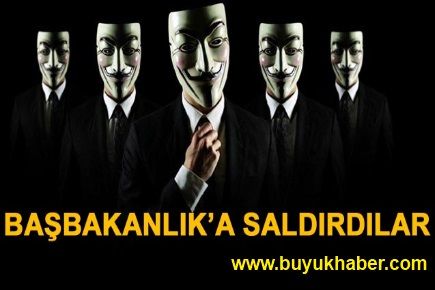 Anonymous'tan Başbakanlık'a saldırı